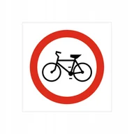 Akcesoria BHP - Znak drogowy Zakaz wjazdu rowerów, grube PCV5, format 60x60cm - miniaturka - grafika 1