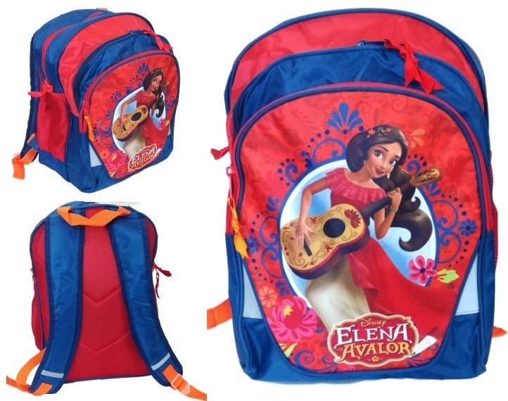 DISNEY PLECAK SZKOLNY ELENA Z AVALORU 3 KOMORY GRANATOWY PASO NA PREZENT