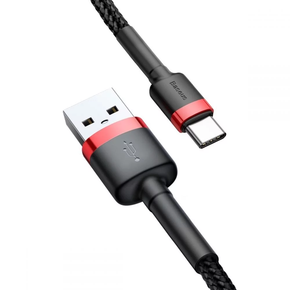 Baseus Kabel Kevlar USB-C 2A 2M red black CATKLF-C91