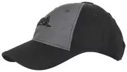 Odzież taktyczna i umundurowanie - Czapka Helikon-Tex Logo Cap PolyCotton Ripstop - Czarna / Shadow Grey - miniaturka - grafika 1