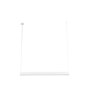 Biała, pozioma listwa LED na zwisach TK 18079 z serii LUXE WHITE - Lampy sufitowe - miniaturka - grafika 1