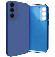 Etui i futerały do telefonów - Etui do Samsung Galaxy A55 5G Osłona Kamery, Granatowe, Ochronne Szkło - miniaturka - grafika 1