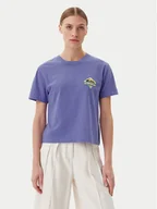 Koszulki i topy damskie - Quiksilver T-Shirt EQWZT03181 Fioletowy Relaxed Fit - miniaturka - grafika 1