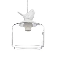 Lampy sufitowe - Relaxdays lampa sufitowa ptak rysunek, dekoracyjne lampy w stylu retro vintage, wersja E 27, przezroczysty (10020664) - miniaturka - grafika 1