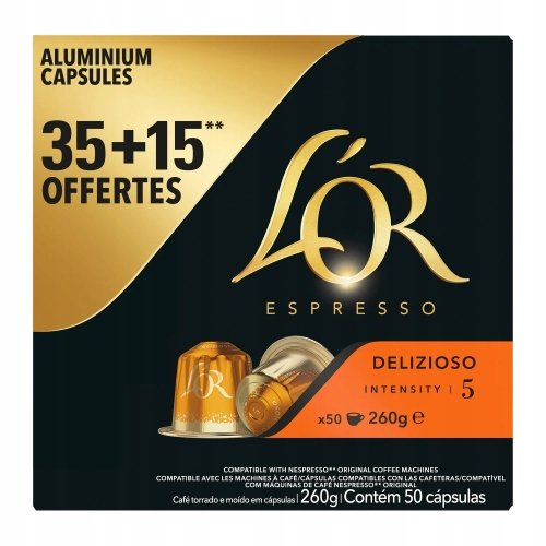 Kapsułki do Nespresso L'or Espresso 50 szt.