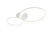 Lampy sufitowe - SCOPE R63601231 lampa sufitowa dwa białe ringi fi 23cm i 33cm LED 22W 4000K - miniaturka - grafika 1