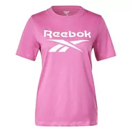 Koszulki i topy damskie - Reebok Damska koszulka tożsamości, fioletowy, 2XL, Fioletowy, XS - miniaturka - grafika 1