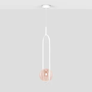 Lampa wisząca w białym kolorze, z kloszem K-5304 z serii ARLENA - Lampy sufitowe - miniaturka - grafika 1