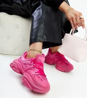 Sneakersy damskie - Ciemnoróżowe sportowe sneakersy Feaven-40 - miniaturka - grafika 1