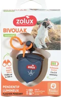 Obroże dla psów - Zolux Świecąca zawieszka do obroży dla psa BIVOUAK niebieska - miniaturka - grafika 1