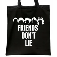 Torby i wózki na zakupy - Torba bawełniana czarna Stranger Things Eleven Hawkins Dla Fanów Serialu - miniaturka - grafika 1