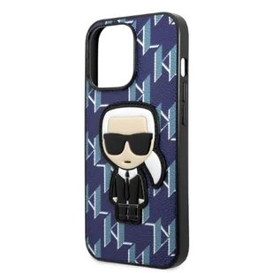 Karl Lagerfeld KLHCP13LPMNIKBL iPhone 13 Pro / 13 6,1" hardcase niebieski/blue Monogram Ikonik Patch - Etui i futerały do telefonów - miniaturka - grafika 6