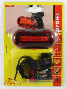 ProFex Lampka tylna podłużna 5 LED - Lampki rowerowe - miniaturka - grafika 1