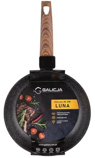 Patelnia do smażenia nieprzywierająca 24cm Czarna - Patelnie - miniaturka - grafika 1
