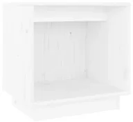 Szafki nocne - Biała drewniana minimalistyczna szafka nocna E2-S19 - miniaturka - grafika 1