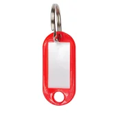 Breloki - Breloczki do kluczy, 100 szt., czerwone - miniaturka - grafika 1