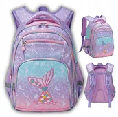 Plecaki szkolne i tornistry - Plecak Szkolny Tornister Dla Dziewczynki Wielokomorowy Syrena Do Klasy 1-3 - miniaturka - grafika 1