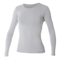 Koszulki i topy damskie - Brubeck Koszulka Damska Z Długim Rękawem Comfort Wool - miniaturka - grafika 1