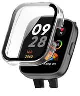 Akcesoria do smartwatchy - Etui + szkło 2W1 do Xiaomi Redmi Watch 3 Active przezroczyste - miniaturka - grafika 1