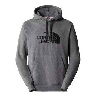 Bluzy sportowe męskie - Bluza The North Face Light Drew Peak 00A0TEGVD1 - szara - grafika 1