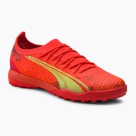 Piłka nożna - Buty piłkarskie męskie PUMA Ultra Ultimate Cage fiery coral/fizzy light/puma black - miniaturka - grafika 1