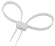 Kajdanki - Mil-Tec Kajdanki jednorazowe plastikowe biały (16204100) 16204100 - miniaturka - grafika 1