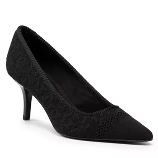 Czółenka - Tommy Hilfiger Szpilki Th Knitted Mid Heel Pump FW0FW05784 Black BDS - grafika 1