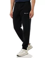 Spodenki męskie - Champion Legacy Authentic Pants-Script Logo Powerblend polar Rib Cuff męskie spodnie dresowe, Czarny, XXL - miniaturka - grafika 1