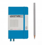 Notesy i bloczki - Notatnik Leuchtturm1917 Pocket A6 LAZUR kratka - miniaturka - grafika 1