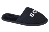 Kapcie męskie - BOSS Logo Slippers J29312-849, dla chłopca, kapcie, Granatowy - miniaturka - grafika 1