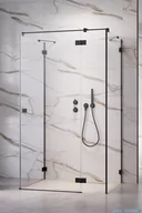 Kabiny prysznicowe - Radaway Essenza Pro Black Kdj+S kabina 100x100x100cm prawa czarny mat/szkło przejrzyste 10097310-54-01R/10098100-01-01/10098100-01-01 - miniaturka - grafika 1