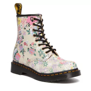 Baleriny - Glany Dr. Martens - 1460 Floral Parchment beige - grafika 1