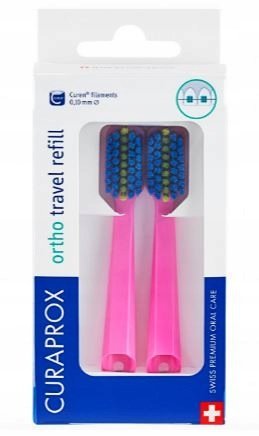 CURAPROX 5460 ORTHO TRAVEL REFILL - 2 WYMIENNE KOŃCÓWKI składana 5460 ortho