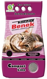 Certech Żwirek Super Benek Compact Lawenda 25L - Żwirek dla kotów - miniaturka - grafika 1