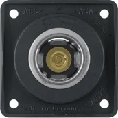 Gniazdka elektryczne - Hager Polo Integro Flow Gniazdo zasilania 12 V czarny mat mechanizm 0845712503 0845712503 - miniaturka - grafika 1