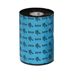 Taśma termotransferowa Zebra 154mm x 450m 1" żywiczna (05319BK15445) black - Taśmy do drukarek barwiące - miniaturka - grafika 1