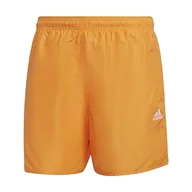 Stroje kąpielowe - adidas Męski kostium kąpielowy Solid Clx Sh Sl, Orange Rush, S - miniaturka - grafika 1