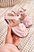 Buty dla dziewczynek - Dziecięce Sandałki Na Rzep Różowe Goofy - Zazoo - miniaturka - grafika 1