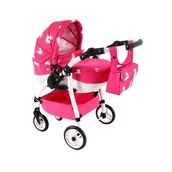 Domki dla lalek - Wózek dla lalek Adbor Lily Sport ze skrętnymi przednimi kołkami ls-23 - miniaturka - grafika 1
