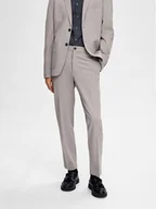Garnitury - Selected Homme Spodnie garniturowe 16092485 Szary Slim Fit - miniaturka - grafika 1