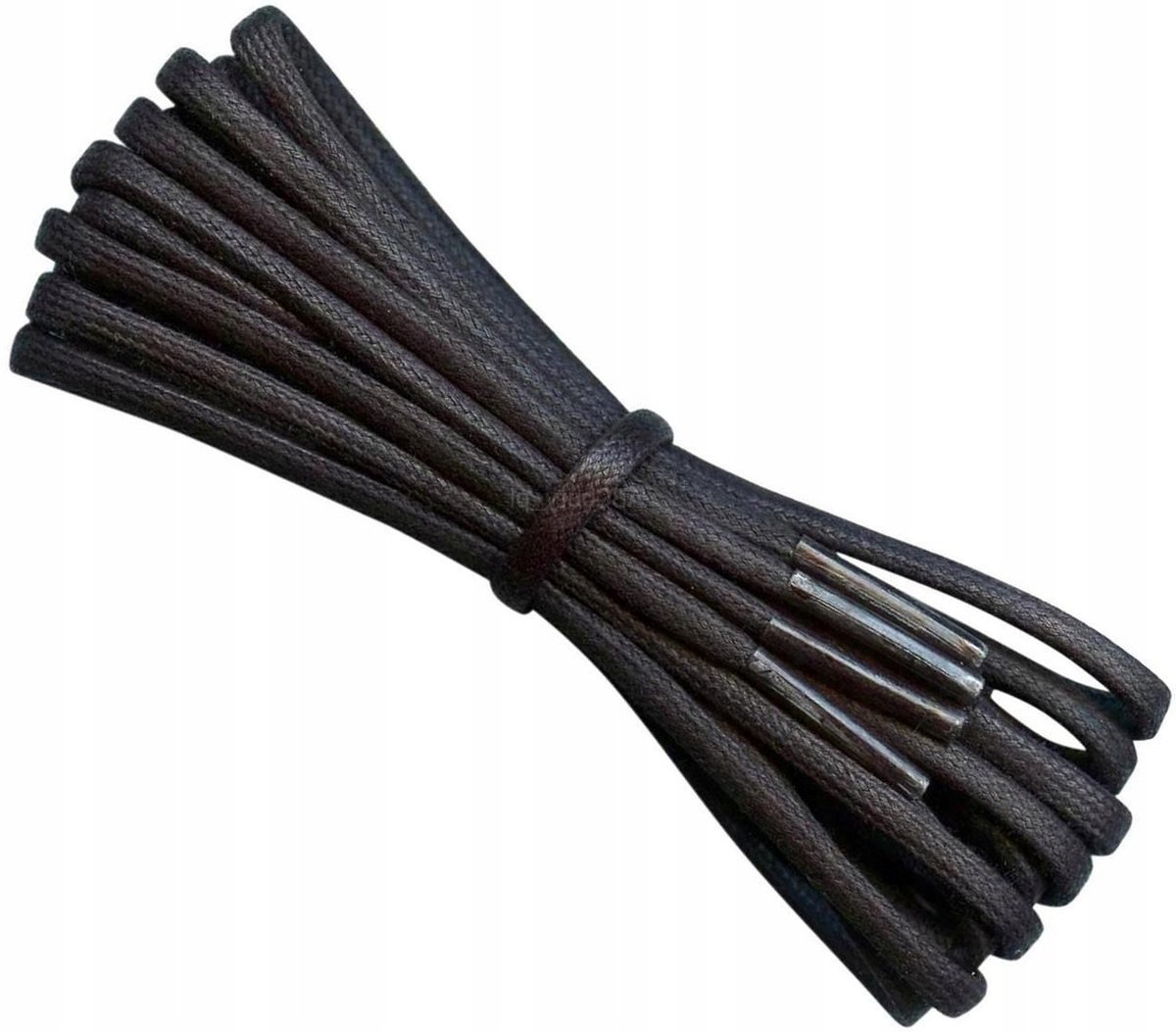 CZARNE Okrągłe Sznurówki do Glanów Sznurowadła WOSKOWANE Trekkingowe 140 cm