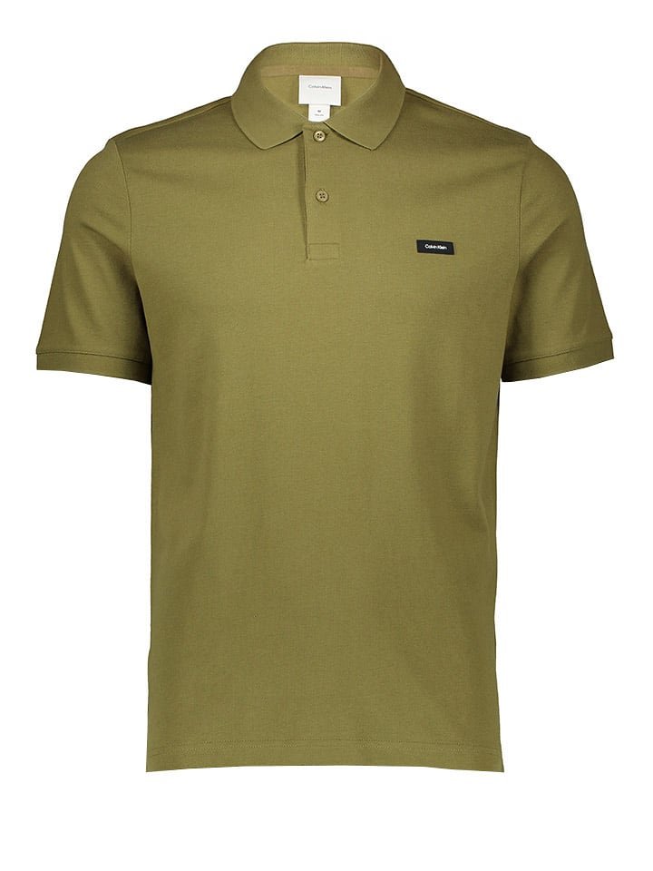 Calvin Klein Koszulka polo w kolorze khaki
