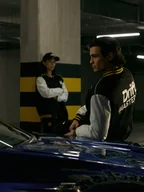 Kurtki męskie - 4F Kurtka przejściowa bomberka uniseks 4F x Drift Masters - czarna 3XL - miniaturka - grafika 1