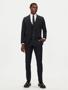 KARL LAGERFELD Garnitur 115244 544008 Granatowy Slim Fit - Garnitury - miniaturka - grafika 1