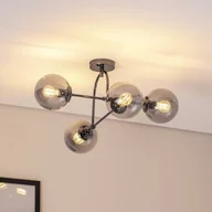 Lampy sufitowe - Lampa sufitowa Portemo Lucea, możliwość ściemniania, aluminiowy / szary / cynkowy, salon / jadalnia, szkło, nowoczesny - miniaturka - grafika 1