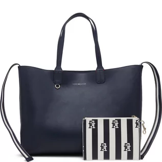 Nerki - Tommy Hilfiger Shopperka + saszetka ICONIC TOMMY TOTE SOLID STRIPE - grafika 1