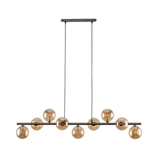Szeroka, brązowa lampa wisząca nad stół TK 4340 z serii ESTERA BROWN - Lampy sufitowe - miniaturka - grafika 1
