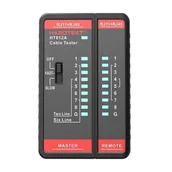 Poziomice, łaty, miary - Tester przewodów sieciowych RJ11 / RJ45 Habotest HT812A - miniaturka - grafika 1