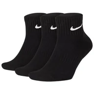 Skarpetki męskie - Skarpety Nike Everyday Cushion Ankle SX7667 010 czarne 3-pak - miniaturka - grafika 1