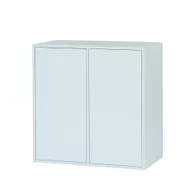 Szafki do salonu - Boxie 2-drzwiowa szafka ścienna 80x80x37 cm niebieska - miniaturka - grafika 1